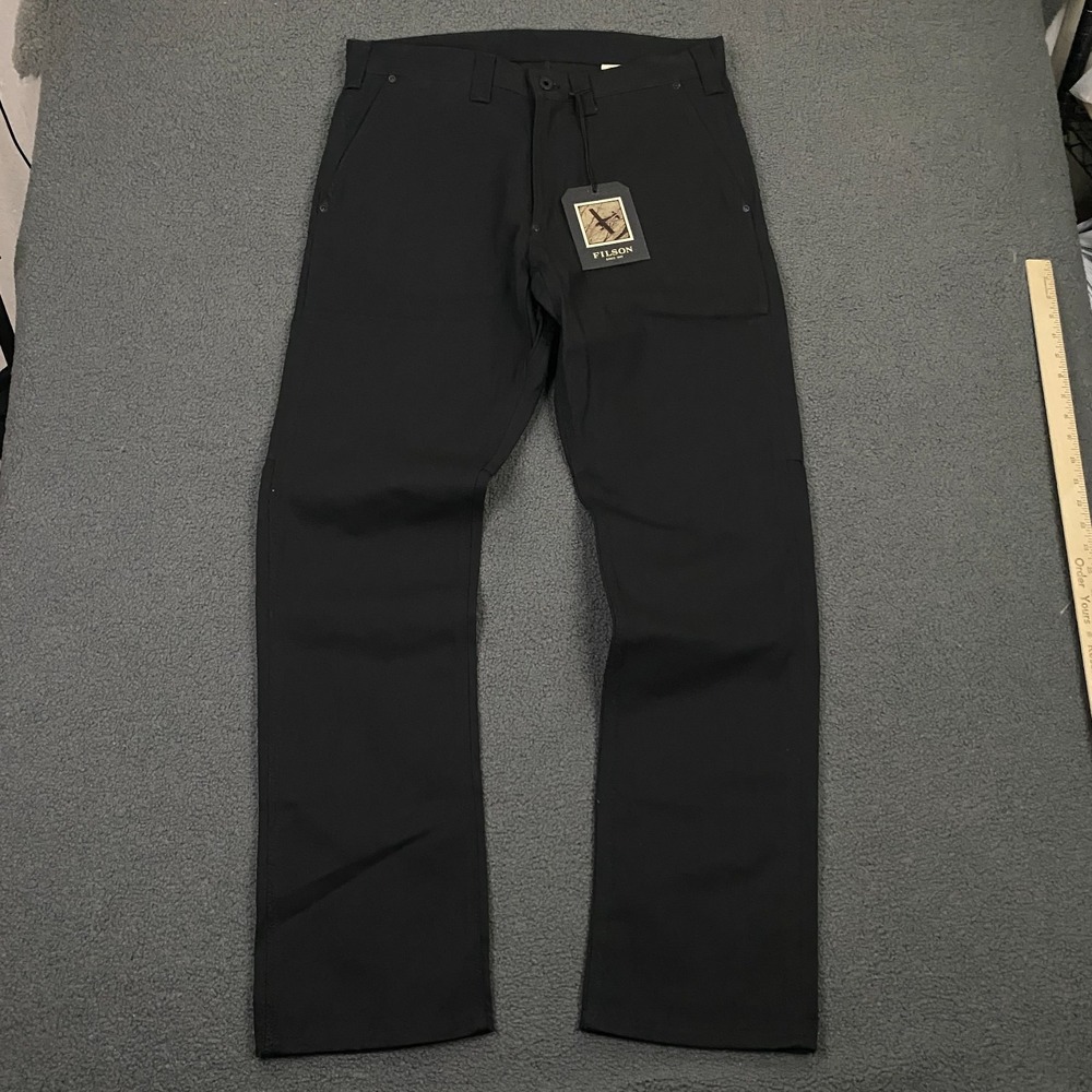 CC Filson Worksmith Pants Mens 34x34 Black Duck Canvas Workwear NWT